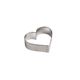 Biscuit cutters, heart shape, stainless steel, 4 cm