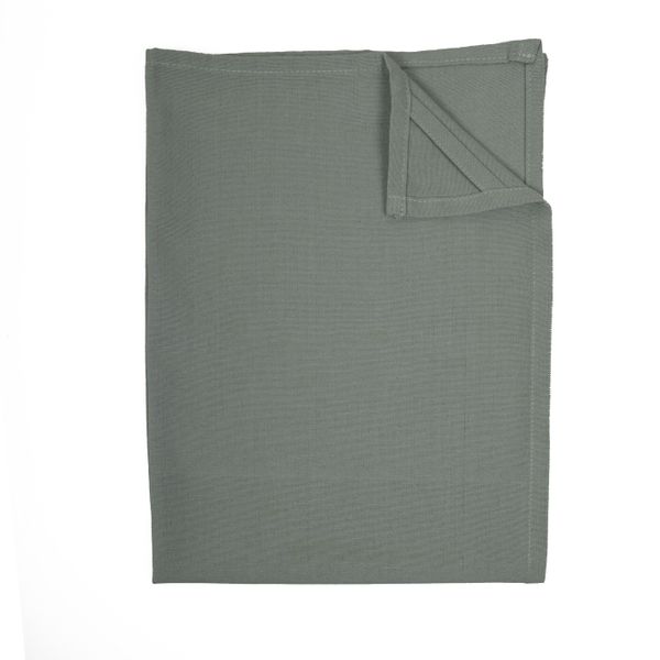 Torchon/essuie de vaisselle, coton, gris-vert, 50 x 70 cm