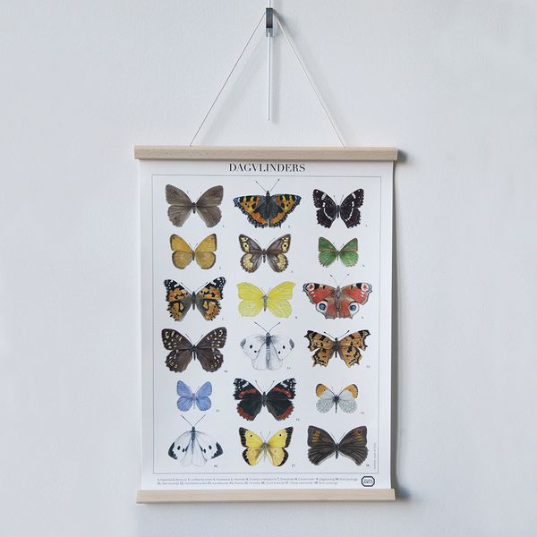 Poster frame, magnetic, beech wood, 43 cm