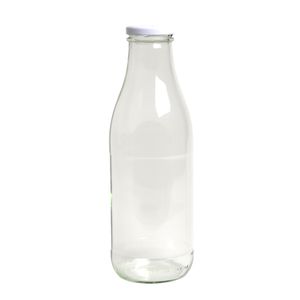 Milk bottle, glass, 1 l