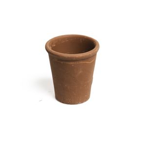 Pot de fleur, terre cuite, gris, Ø 6,5 cm
