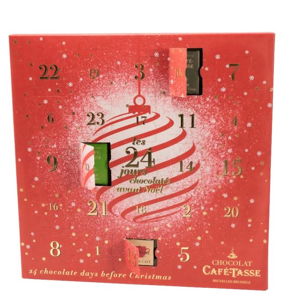 Adventskalender, chocolade 