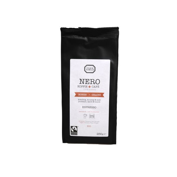 Koffiebonen Nero, espresso, biologisch, 250 gram