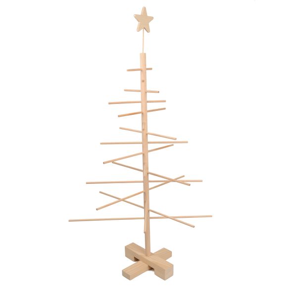 Kerstboom, hout, 75 cm