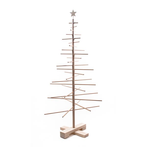 Kerstboom van hout, 125 cm