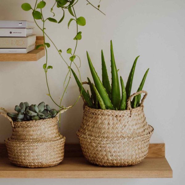 Harvest basket, seagrass, natural, 30 x 45 cm