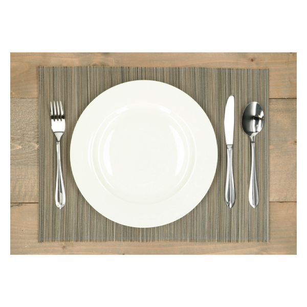 Placemat bamboo, grey, 33 x 47 cm