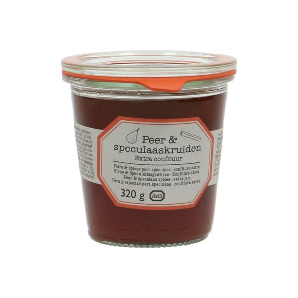 Extra-confituur, peer & speculaas, 320 gram