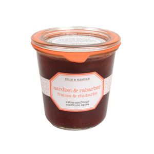 Extra jam, strawberry & rhubarb, 320 grams