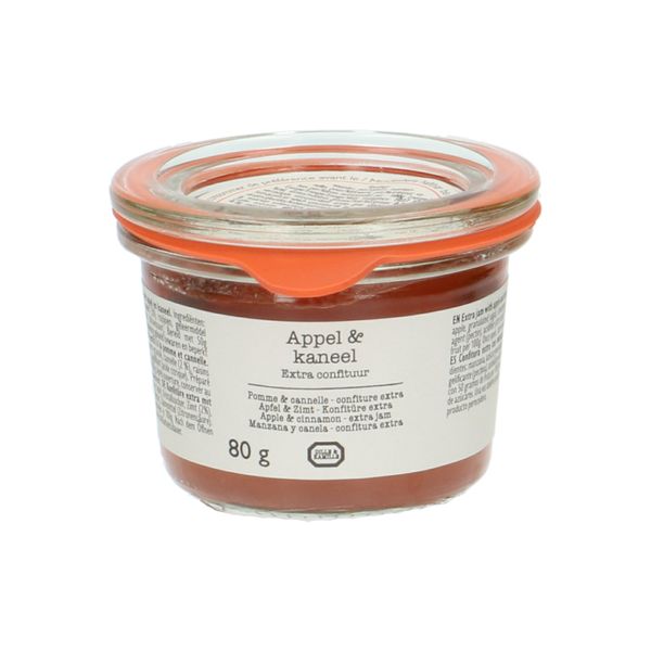 Extra-confituur, appel&kaneel, 80 gram