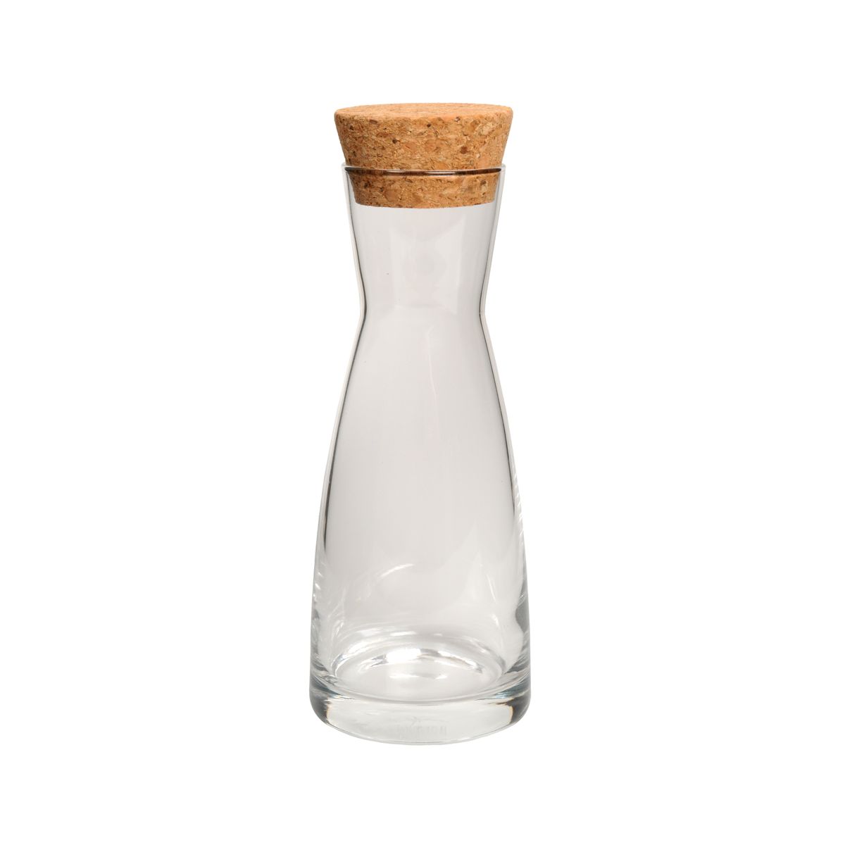 Karaffe mit Korken, Glas, 0,5 l