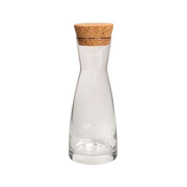 Carafe with cork, glass, 0.5 l
