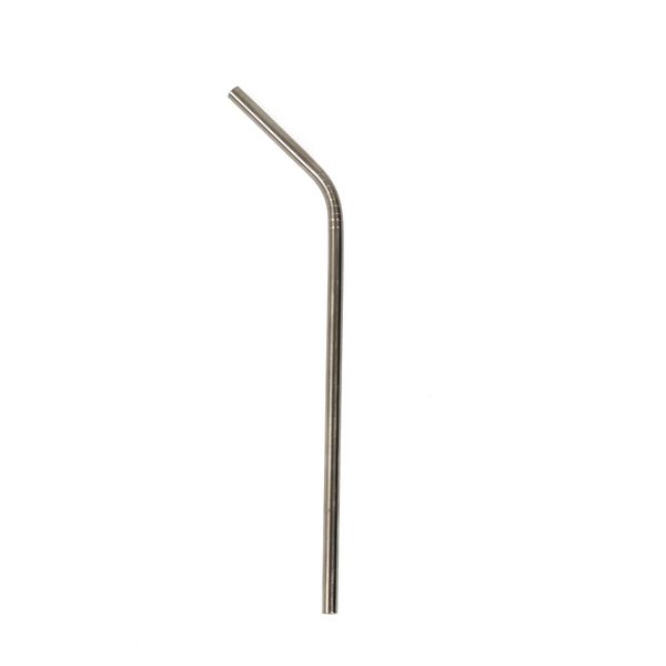 Drinking straw, stainless steel, 21 cm