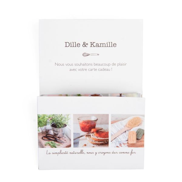 Geschenkgutschein-Karte, Dille & Kamille, 25 € (französisch)