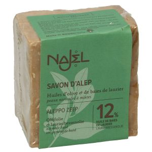 Aleppo-zeep, 88% olijfolie & 12% laurierbessenolie, 200 gram