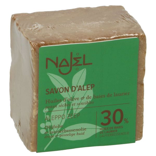 Savon d'Alep, 30% de laurier, 200 g