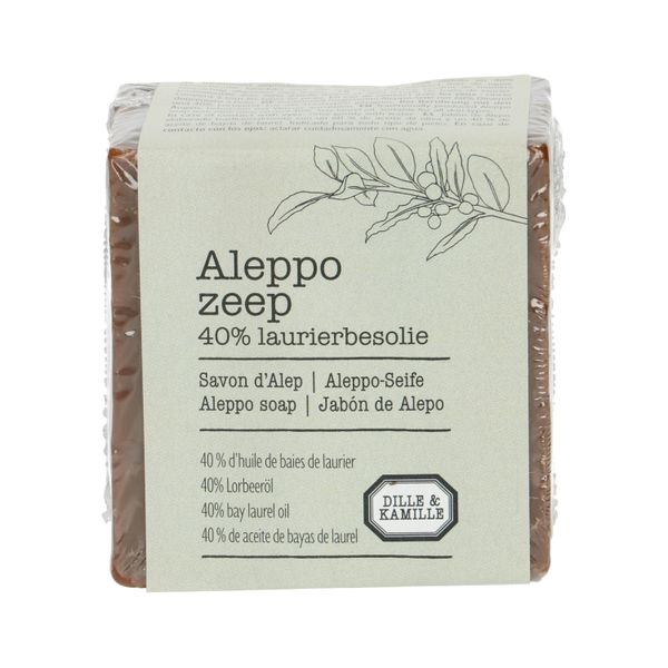 Aleppo soap, 60% olive oil & 40% bayberry oil, 185 grams