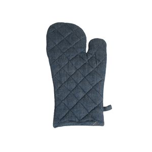 Oven glove, organic cotton, denim