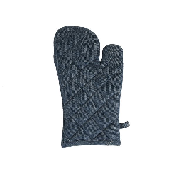Ofenhandschuh, Bio-Baumwolle, jeansblau