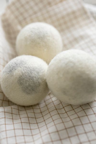 Laundry drying balls, felt, 3 pieces