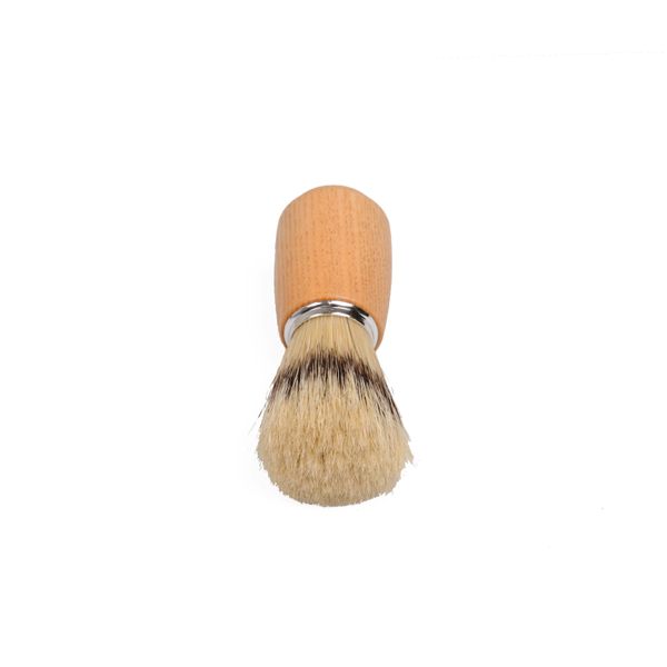 Shaving brush, hog bristle, ash, 11 cm