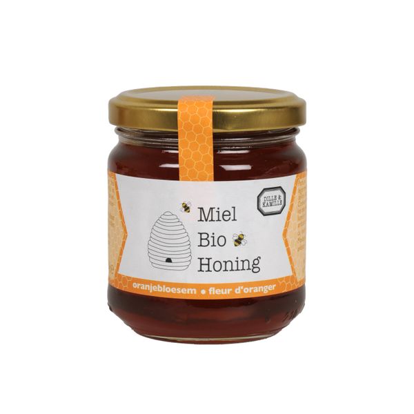 Honey, orange blossom, organic, 250 grams