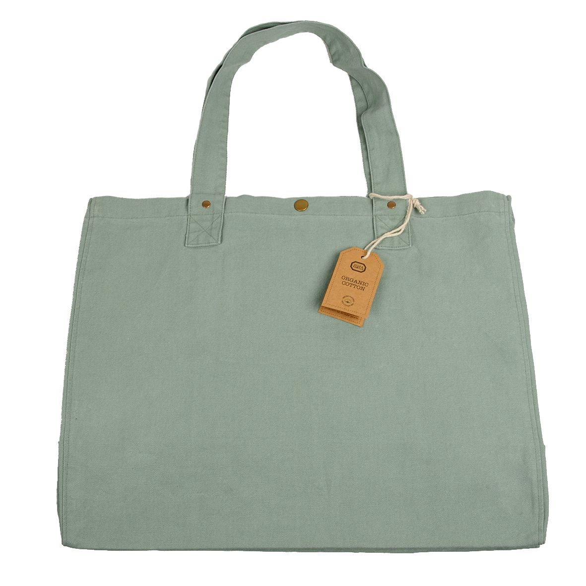 Sac cabas plage toile de coton vert clair Sacs cabas chez