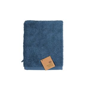 Gant de toilette, coton bio, bleu-gris, 20 x 15 cm