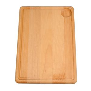 Plank met gleuf, beukenhout, 35 x 25 cm