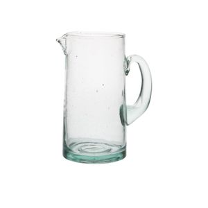 Karaf, groen glas, recht, 900 ml