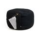 Ergonomic pouffe, cotton, black 
