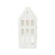 Tea light holder, porcelain, stepped gable, 20 cm 