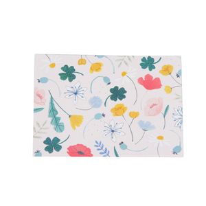 Kaart, bloemen confetti