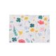 Carte, fleurs et confetti
