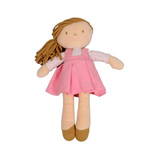 Doll, pink dress, 32 cm