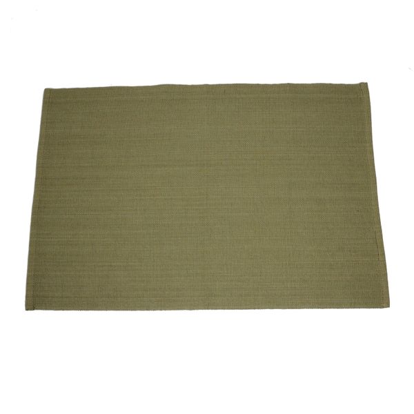 Place mat, organic cotton, olive green, 35 x 50 cm