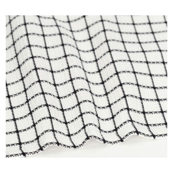 Lavette, coton bio, noir à carreaux, Lavette, coton bio, noir à carreaux,