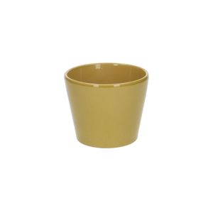 Flowerpot, earthenware, yellow, Ø 12 cm 