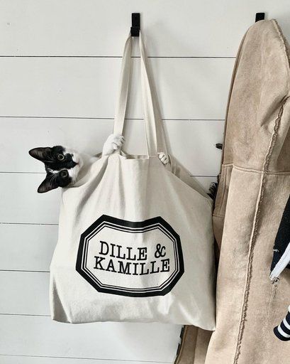 Dille en best sale kamille canvas tas