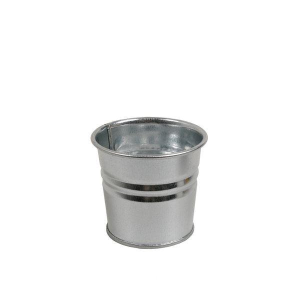 Bloempot, zink, naturel,Ø 7 cm