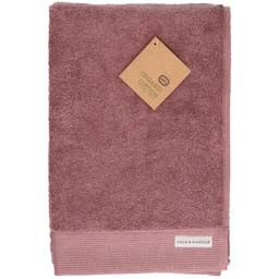 Drap de bain, coton bio, gris-rose, 70 x 140 cm