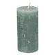 Block candle, eucalyptus green, 6 x 12 cm
