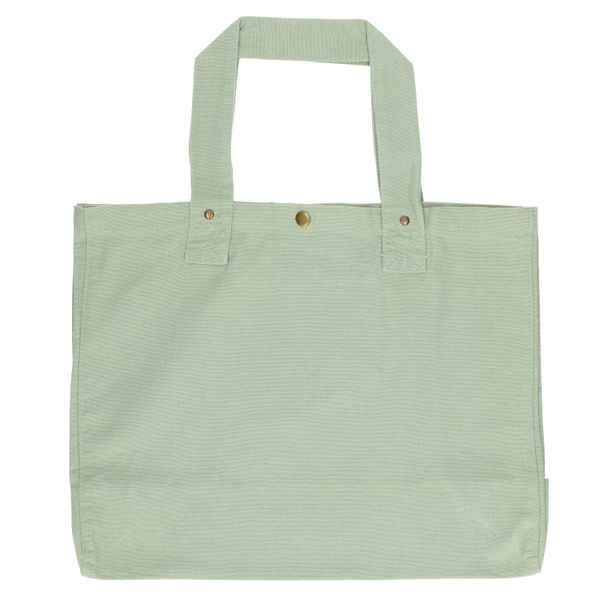 Shopper, bio-katoen, groen, 46 x 34 x 18 cm