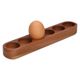 Egg holder, acacia wood, for 6 eggs