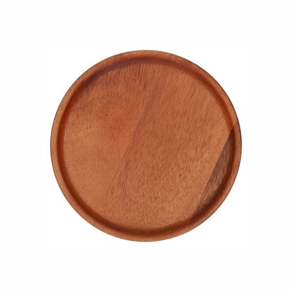 Serving plate, acacia wood, Ø 15 x 1.5 cm