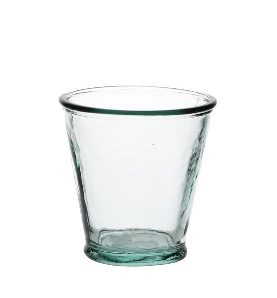 Juice glass, recycled glass, 250 ml 
