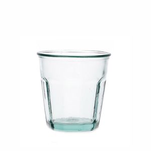 Glass with facets, recycled glass, 250 ml 