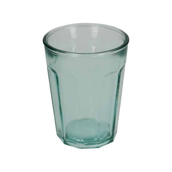 Glas met facetten, gerecycled glas, 400 ml
