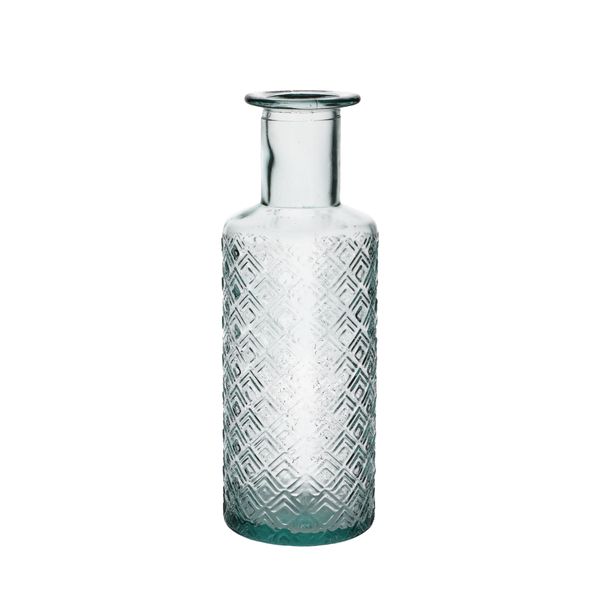 Bouteille à relief, verre recyclé, 1,2 L