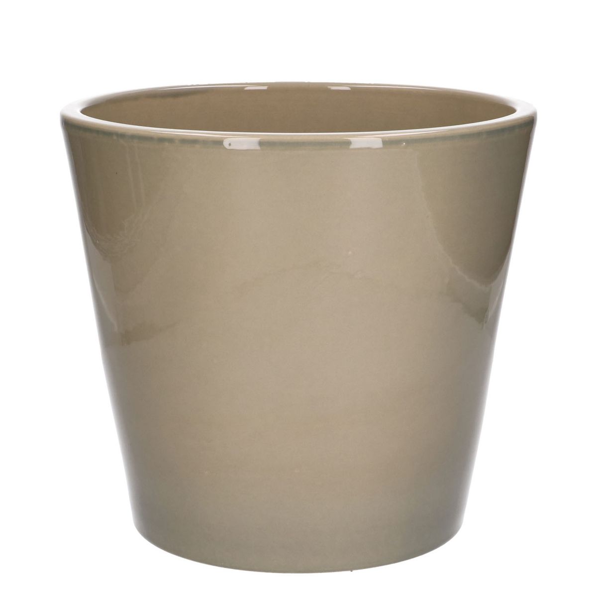 Übertopf, Steingut, zartgrün, Ø 24 cm